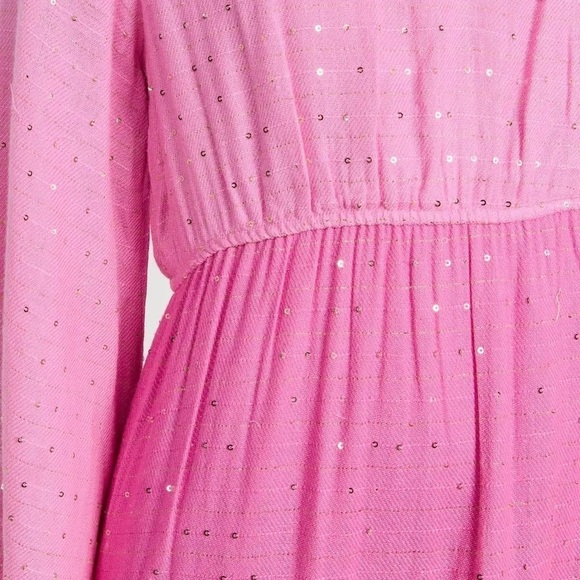 NWT PQ Swim Beach Maxi Dress Women XS,S Colorblock Flowy Linen Resort Pilyq Swim - Picture 5 of 12